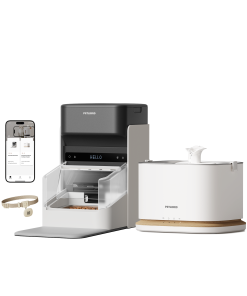RFID Smart Feeder & Dockstream 2 Smart Cordless Fountain Bundle - White / 2 Pack