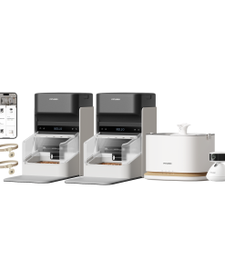 One RFID Smart Feeder & Dockstream 2 Smart Cordless Fountain & Scout Smart Camera - White
